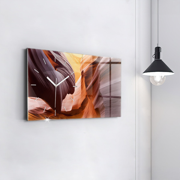 Horloge murale horizontale Antelope Canyon