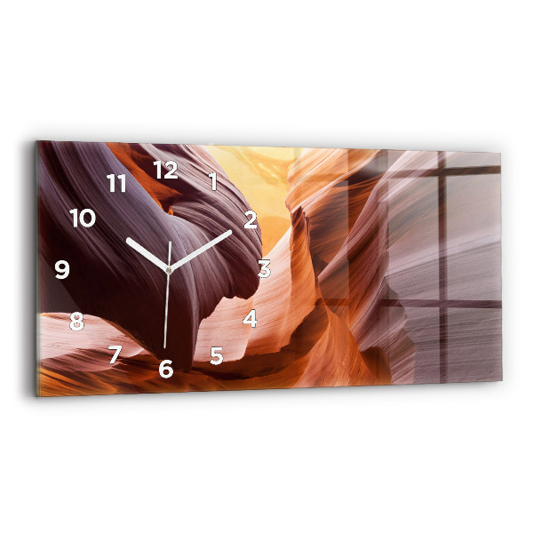 Horloge murale horizontale Antelope Canyon