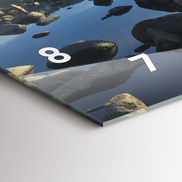 Horloge murale horizontale Vue sur la mer