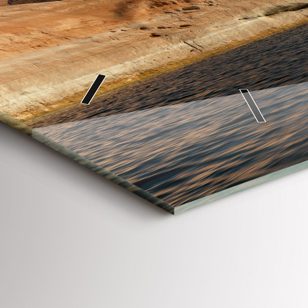 Horloge murale horizontale Personne sur des skis nautiques