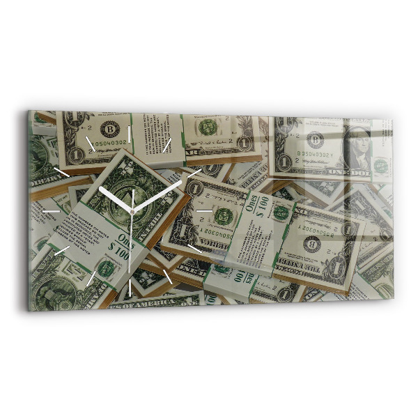 Horloge murale horizontale 1 dollar américain