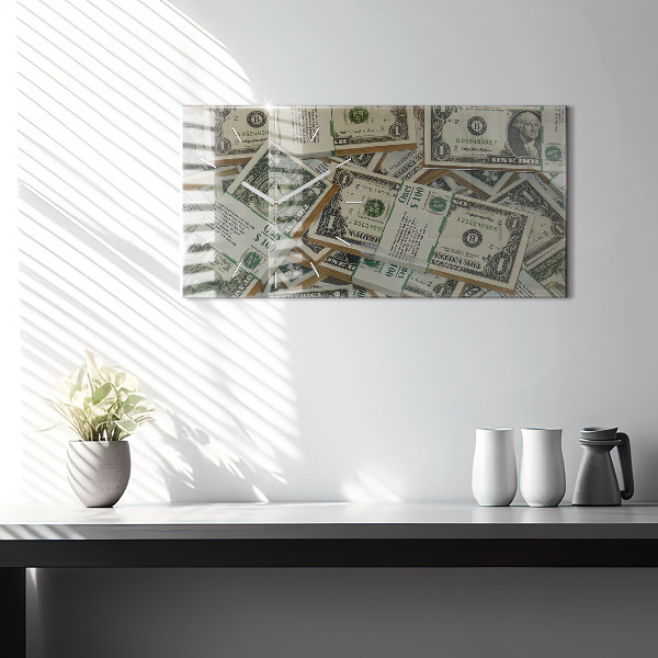 Horloge murale horizontale 1 dollar américain