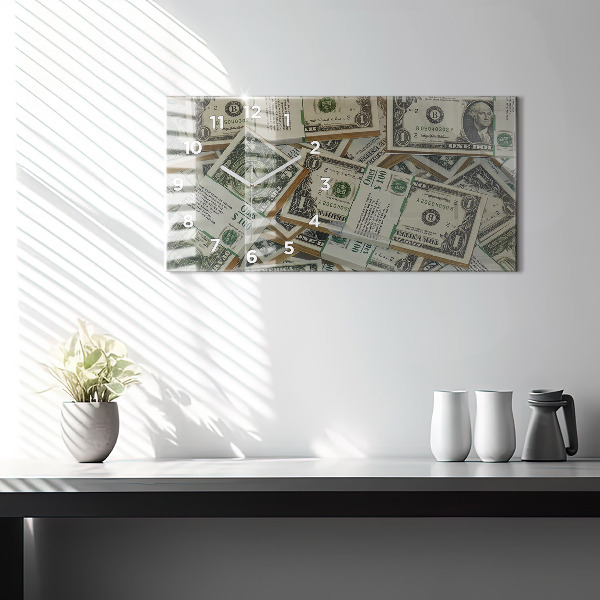 Horloge murale horizontale 1 dollar américain