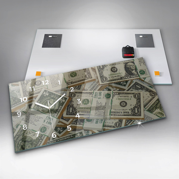 Horloge murale horizontale 1 dollar américain