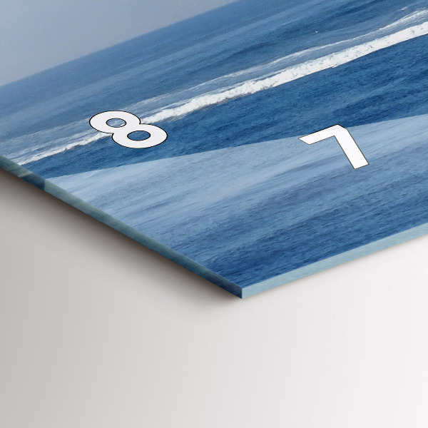 Horloge murale horizontale 'Un bateau flottant sur l''océan'