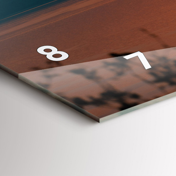 Horloge murale horizontale Le lac Balaton le soir