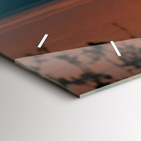 Horloge murale horizontale Le lac Balaton le soir