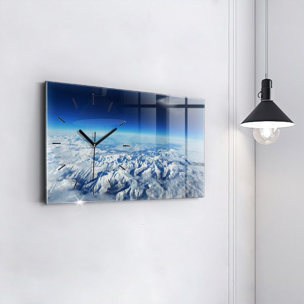 Horloge murale horizontale Bateau de pêche au port