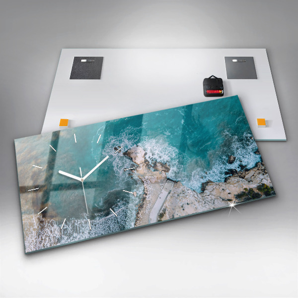 Horloge murale horizontale Fjords de la Costa Blanca