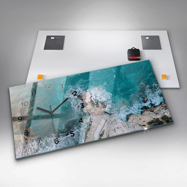 Horloge murale horizontale Fjords de la Costa Blanca