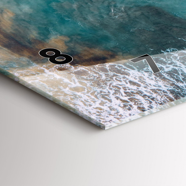 Horloge murale horizontale Fjords de la Costa Blanca