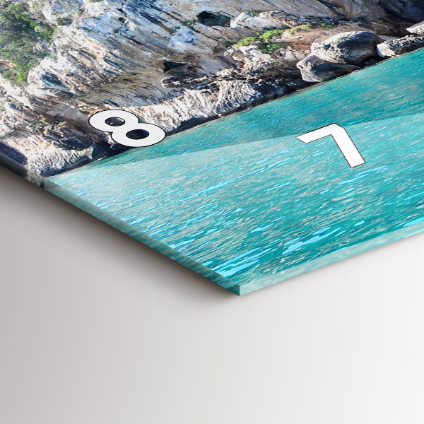 Horloge murale horizontale Grotte sous-marine