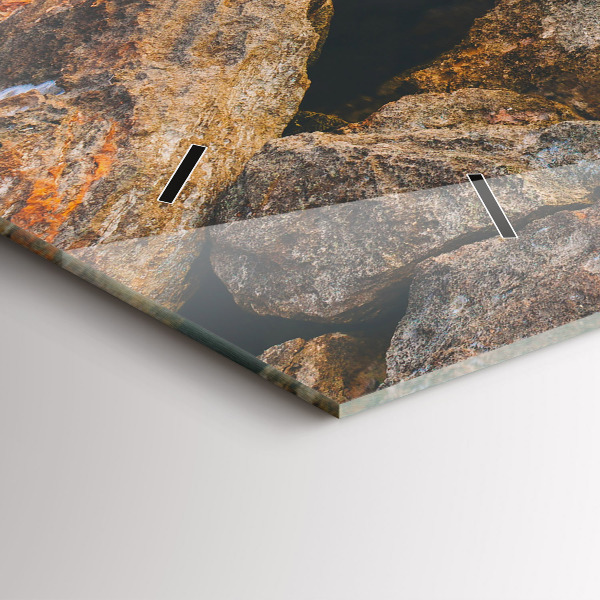 Horloge murale horizontale Paysage marin