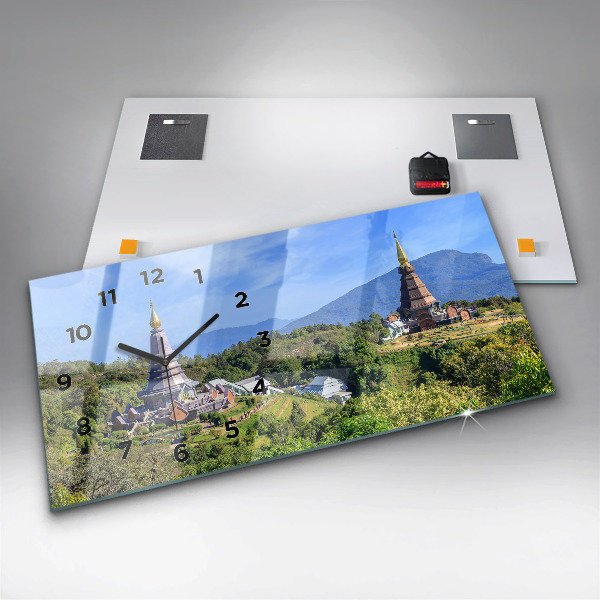 Horloge rectangulaire horizontale Parc national de Chiang Mai