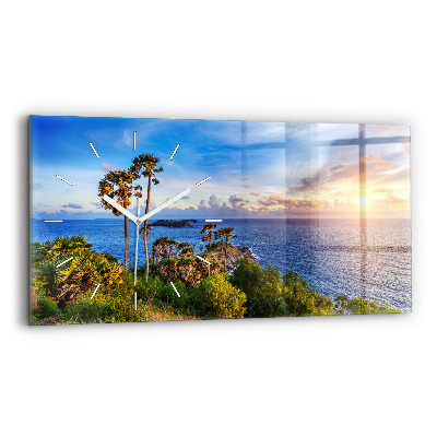 Horloge rectangulaire horizontale Phuket en Thaïlande