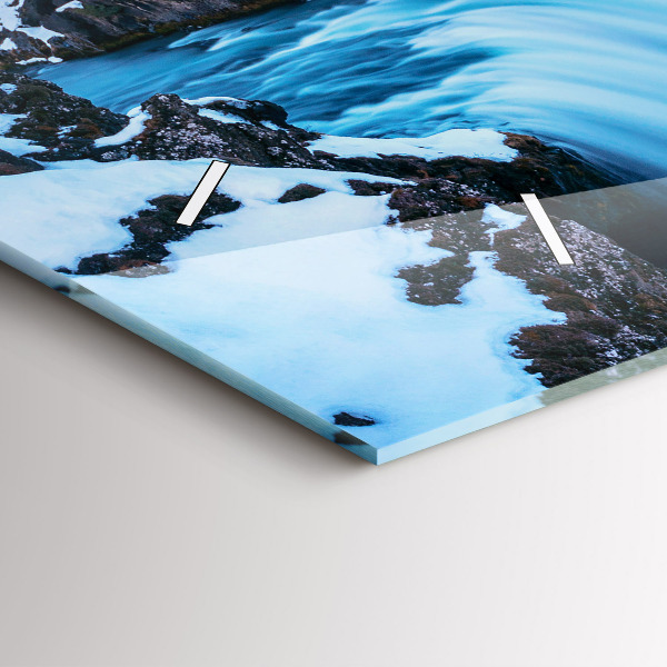 Horloge rectangulaire horizontale Cascade de Godafoss, Islande