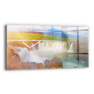 Horloge rectangulaire horizontale Godafoss en Islande