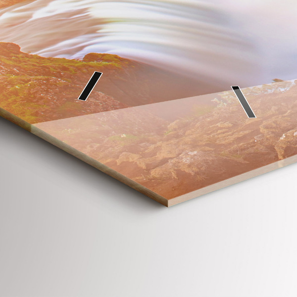 Horloge rectangulaire horizontale Godafoss en Islande