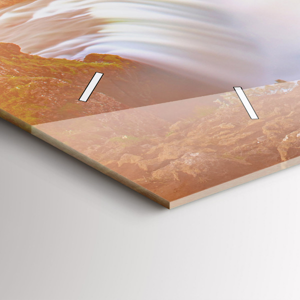 Horloge rectangulaire horizontale Godafoss en Islande