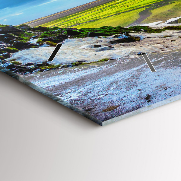 Horloge rectangulaire horizontale Cascade en Islande