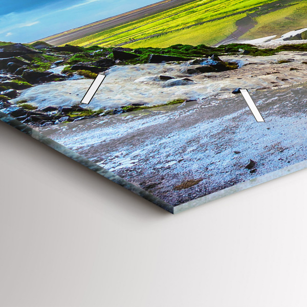 Horloge rectangulaire horizontale Cascade en Islande