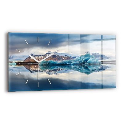 Horloge rectangulaire horizontale Lac Jokulsarlon Islande