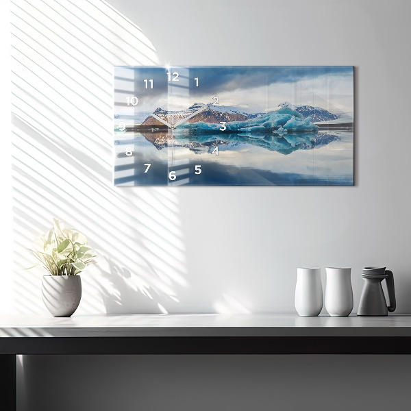 Horloge rectangulaire horizontale Lac Jokulsarlon Islande