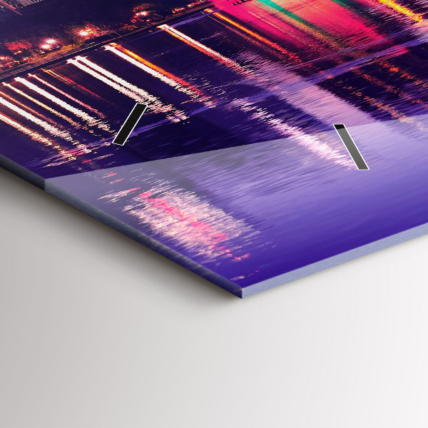 Horloge rectangulaire horizontale 'Horizon de la ville d''Orlando'