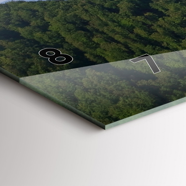 Horloge murale horizontale Pic de Sokolica dans les montagnes des Piénines