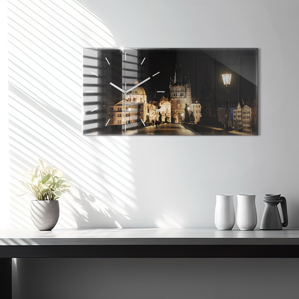 Horloge murale horizontale Pont Charles à Prague