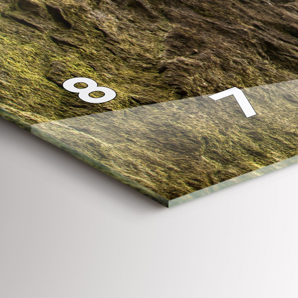 Horloge murale horizontale Ville du rock en République tchèque