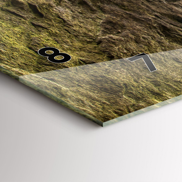 Horloge murale horizontale Ville du rock en République tchèque