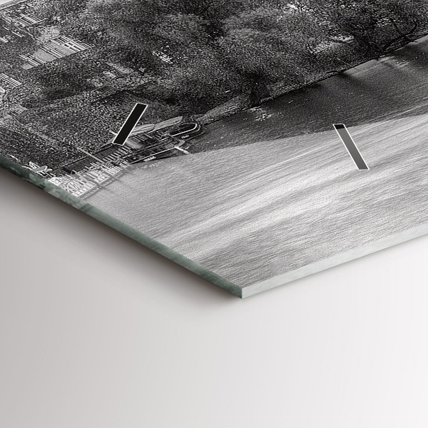 Horloge rectangulaire horizontale Vue du pont Charles à Prague