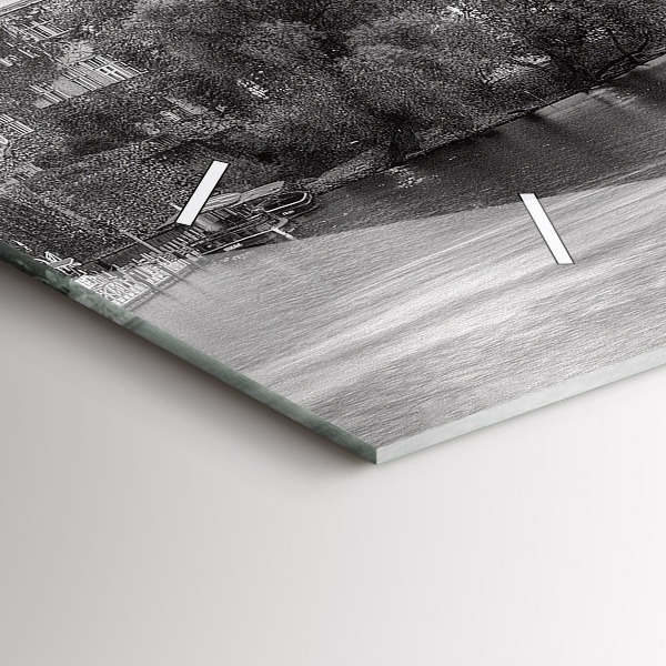 Horloge rectangulaire horizontale Vue du pont Charles à Prague