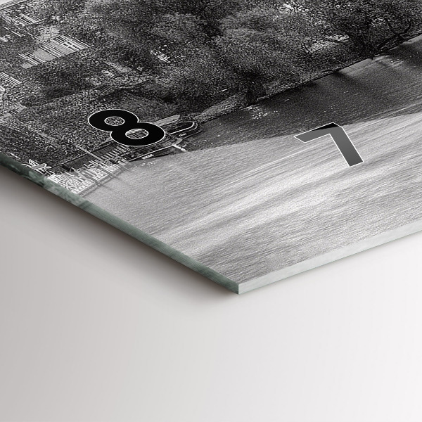 Horloge rectangulaire horizontale Vue du pont Charles à Prague