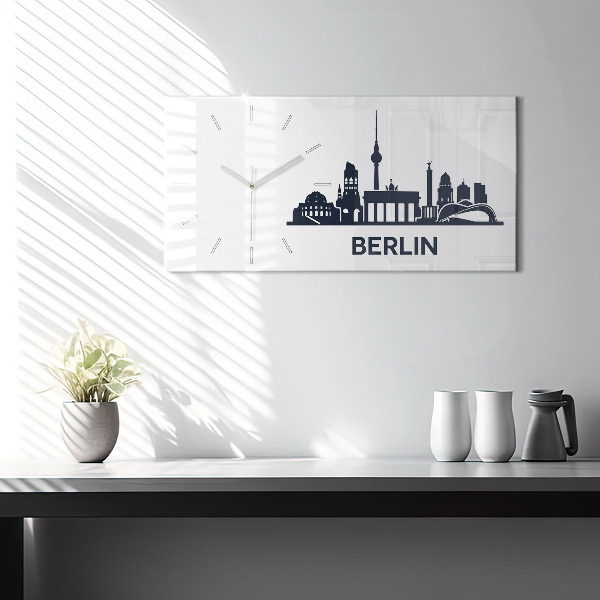 Horloge rectangulaire horizontale Illustration de la ville de Berlin