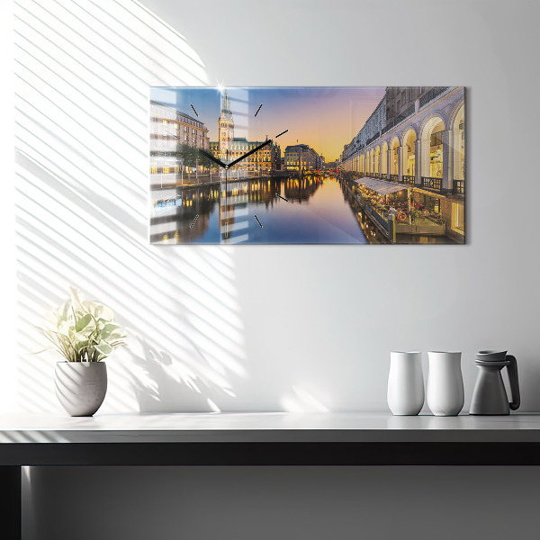 Horloge rectangulaire horizontale Hôtel de ville de Hambourg