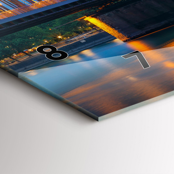 Horloge rectangulaire horizontale Vue de la mairie