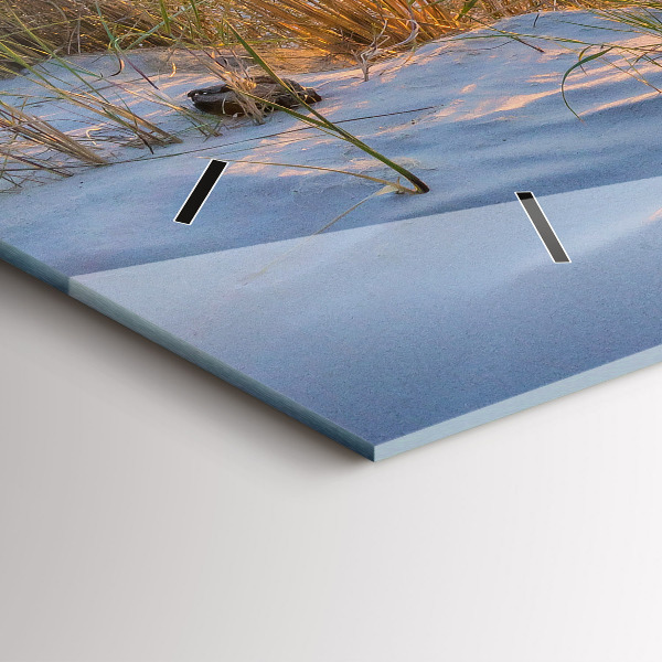 Horloge rectangulaire horizontale Coucher de soleil sur la mer