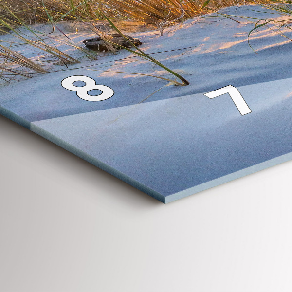 Horloge rectangulaire horizontale Coucher de soleil sur la mer