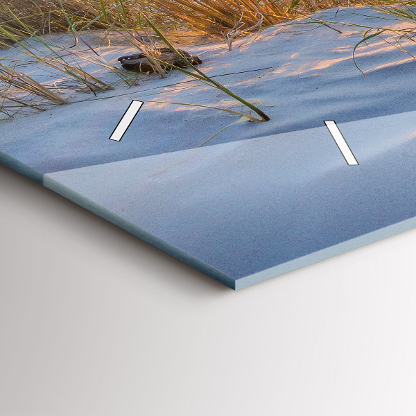 Horloge rectangulaire horizontale Coucher de soleil sur la mer