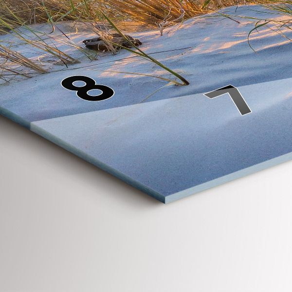 Horloge rectangulaire horizontale Coucher de soleil sur la mer