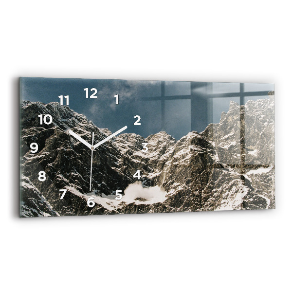 Horloge murale horizontale Montagnes Watzmann