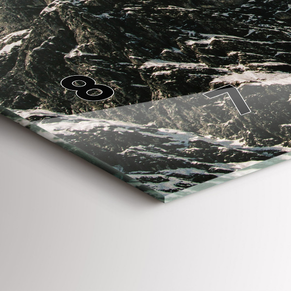 Horloge murale horizontale Montagnes Watzmann