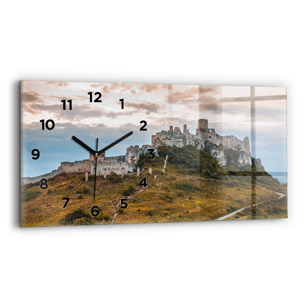 Horloge rectangulaire horizontale Château de Spiš en Slovaquie