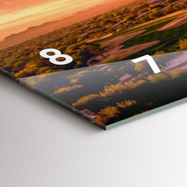 Horloge murale horizontale Coucher de soleil au nord de Scottsdale