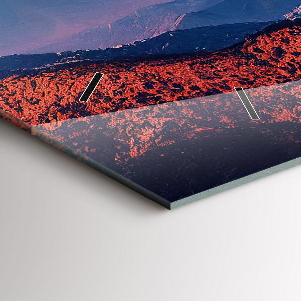 Horloge murale horizontale Montagnes à San Antonio, États-Unis