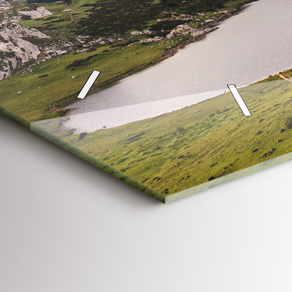 Horloge rectangulaire horizontale Lac et montagnes des Pyrénées