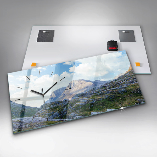 Horloge rectangulaire horizontale Paysage rocheux