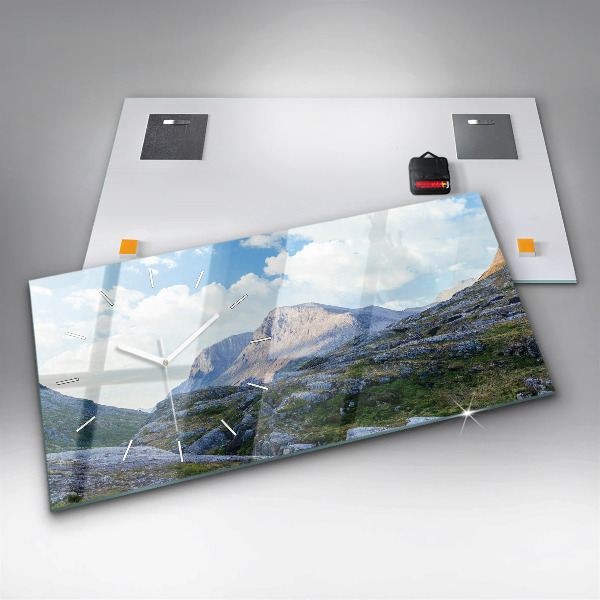 Horloge rectangulaire horizontale Paysage rocheux